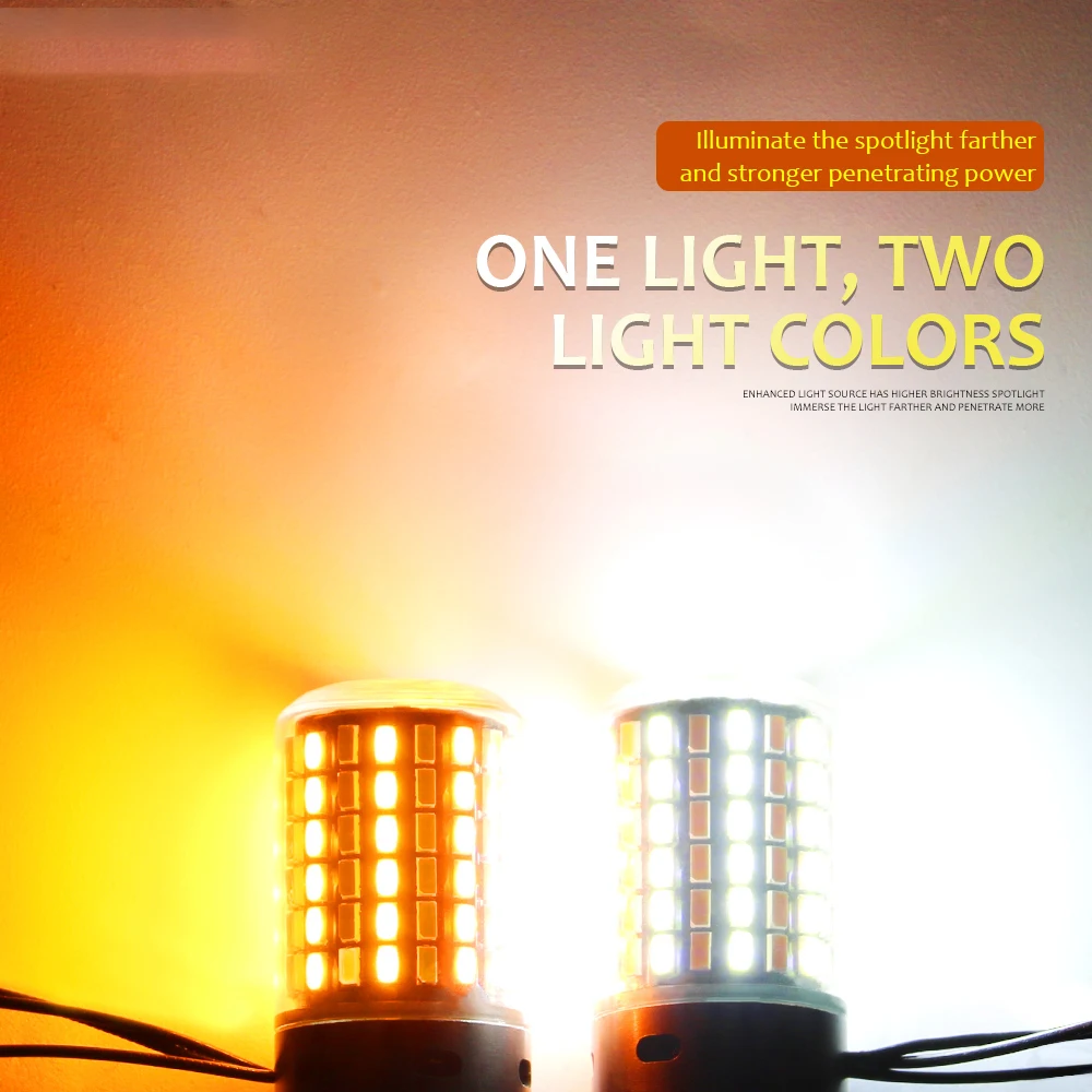 2 шт. Автомобильные светодиодные фонари Canbus без ошибок LED 1156 P21W PY21W BAU15S 7440 W21W WY21W T20