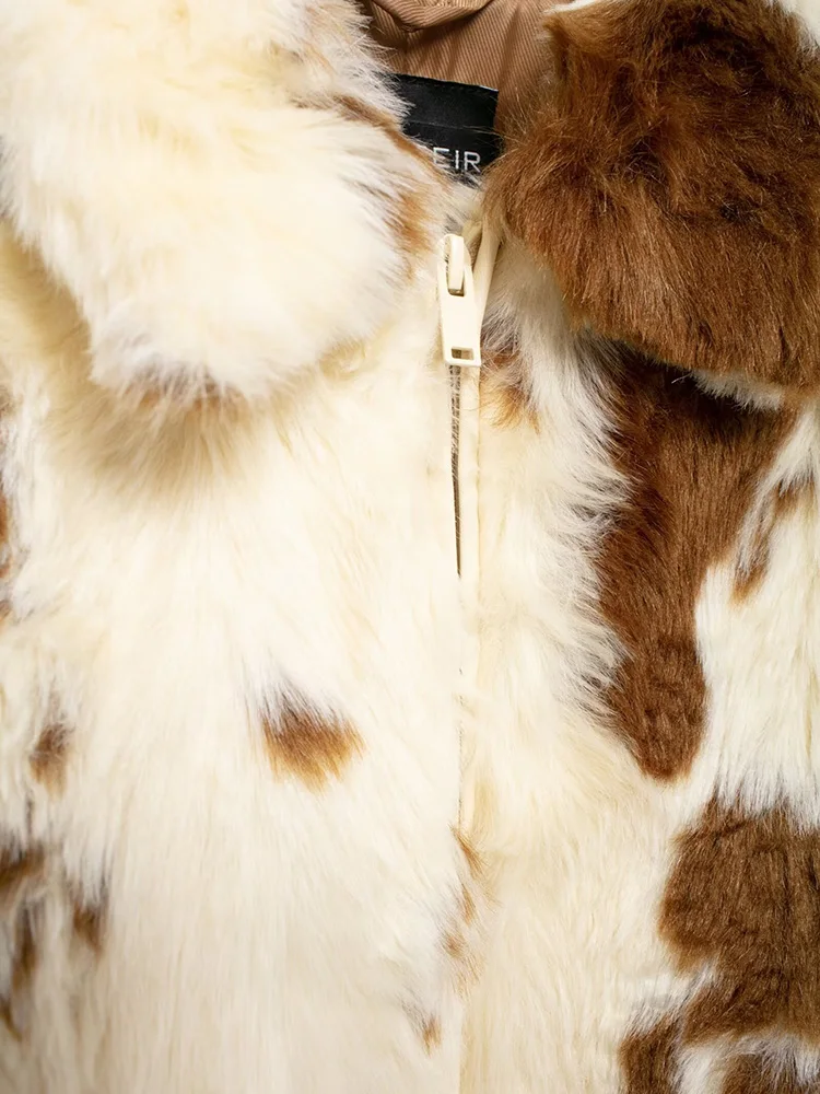 Новинка 2024 осенне-зимняя женская свободная куртка из искусственного меха