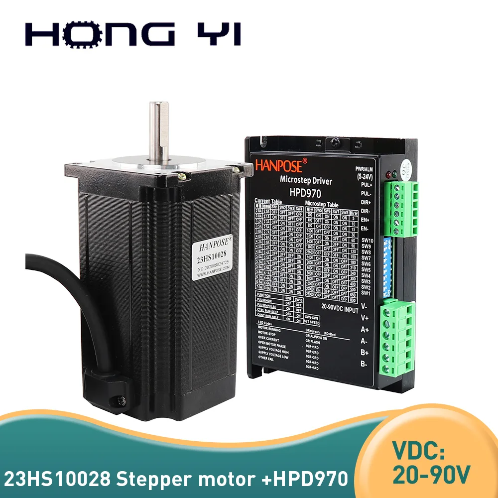 

Драйвер шагового двигателя Nema23, 2,8a 260N.cm 23HS10028 -HPD970 drive 57, 4-проводной, для 3D-принтера