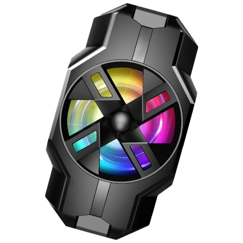 Портативный мобильный охлаждающий задний зажим с красочной подсветкой тихий