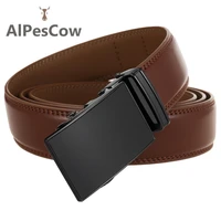 male genuine leather belt for men 100 alps cowhide ratchet belt 3 0cm width luxury designer formal high quality casual business