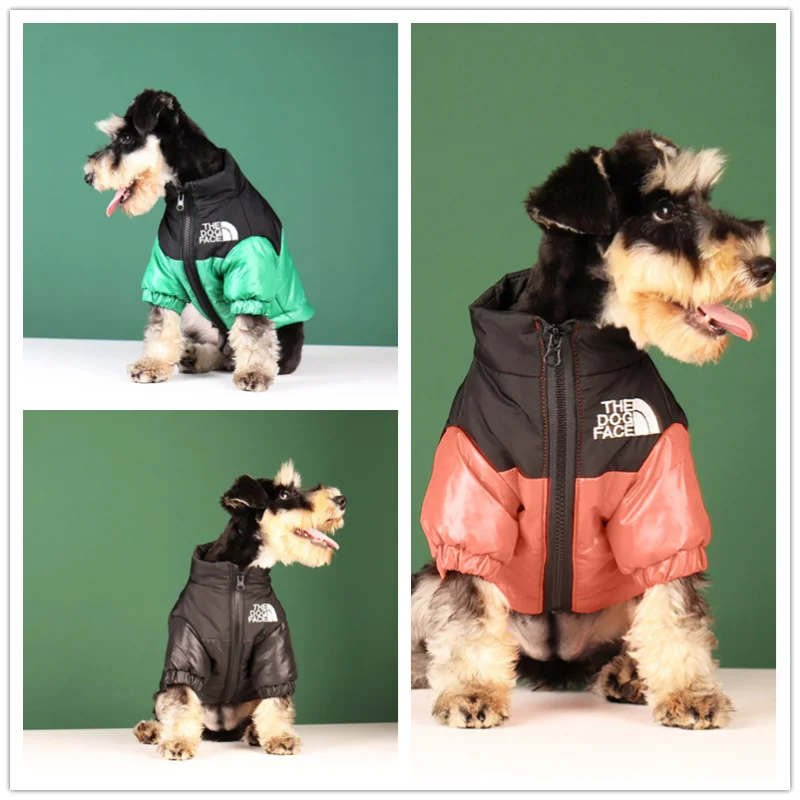 

Autumn Winter Pet Dog Clothes Warm DOG FACE Dog Down Jacket Dog Jacket French Bulldog Corgi Small and Medium-sized Dog Clothes