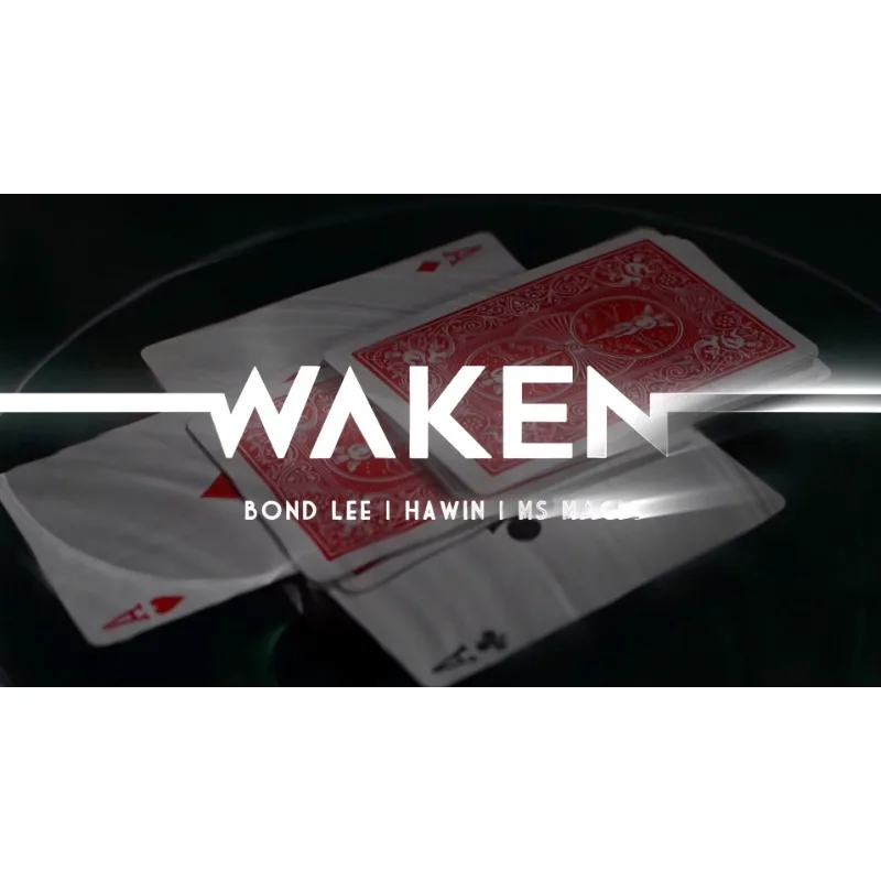 WAKEN by Bond Lee Hawin & MS Волшебные трюки Shadow Find Карта с подписью Колода привидениями