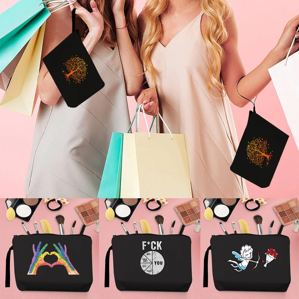 

Organizer Makeup Bag Portable Pouch for Travel Strap Pack Women's Cosmetic Case Wedding Party Gifts Luggage Pack Coin Purse
