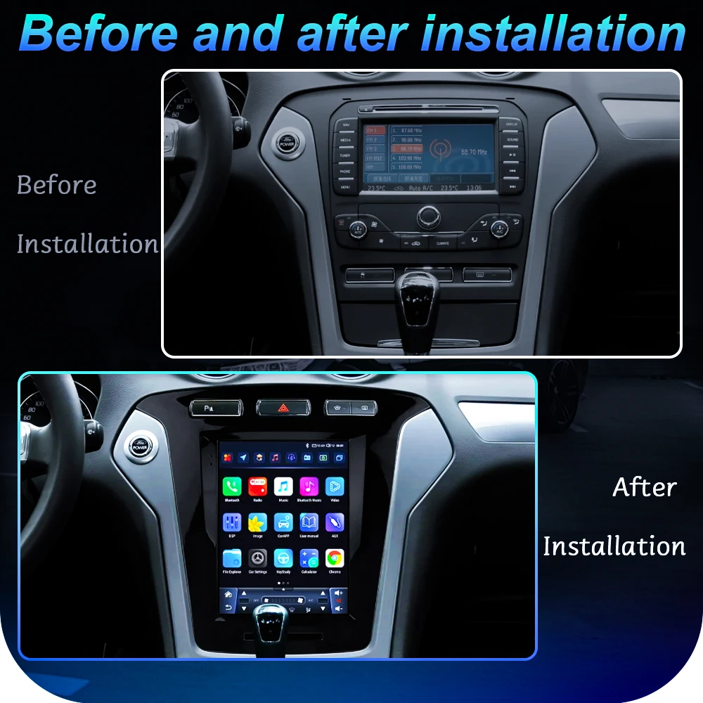Фото 9,7-дюймовый Android Auto для Ford Mondeo MK4 2011-2013, CarPlay, автомобильная магнитола, Bluetooth, без DVD, 2DIN №2