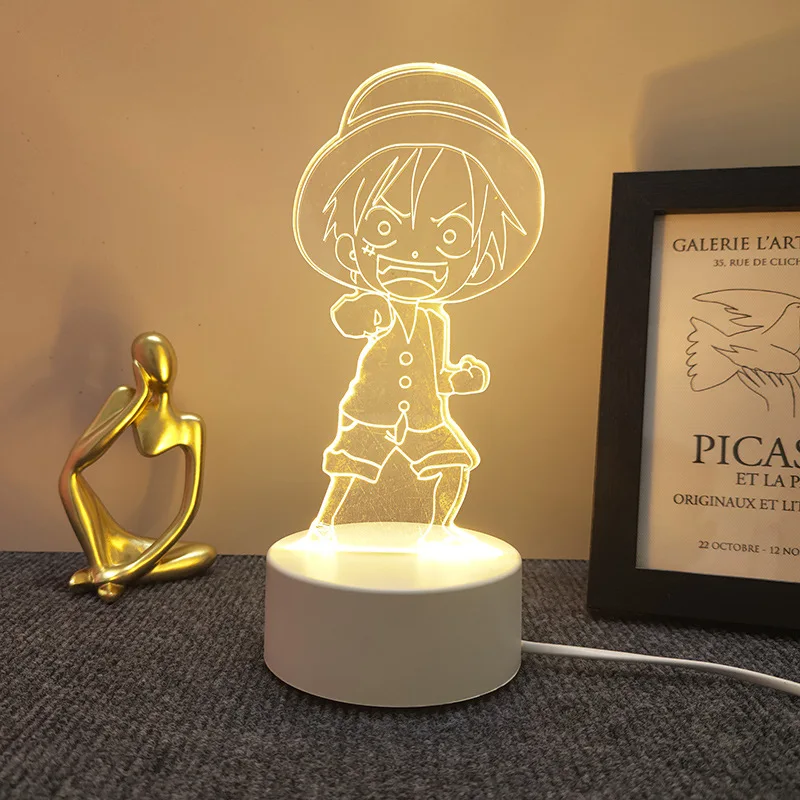 

Dog Pikachu Luffy Totoro Bear Tower Cute 3D LED Night Light Figure Toys Lamp Home Decoration Birthday Christmas Children Gifts 3