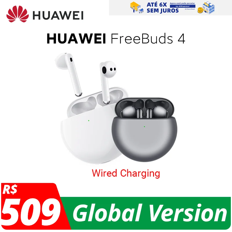 

HUAWEI FreeBuds 4 TWS Earphone Bluetooth Semi-open active noise reduction 2.0 High-resolution sound quality