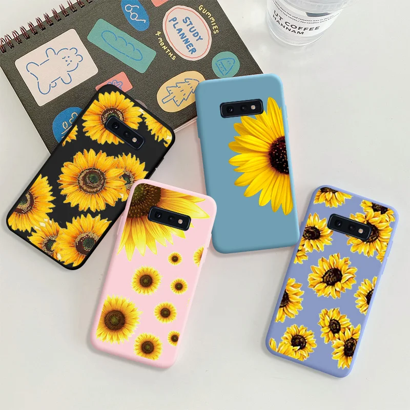 

Chrysanthemum For Samsung Galaxy S10e S10 Lite Protective Shell Silicone Soft Shell Phone Case Candy Casing Case Silicone