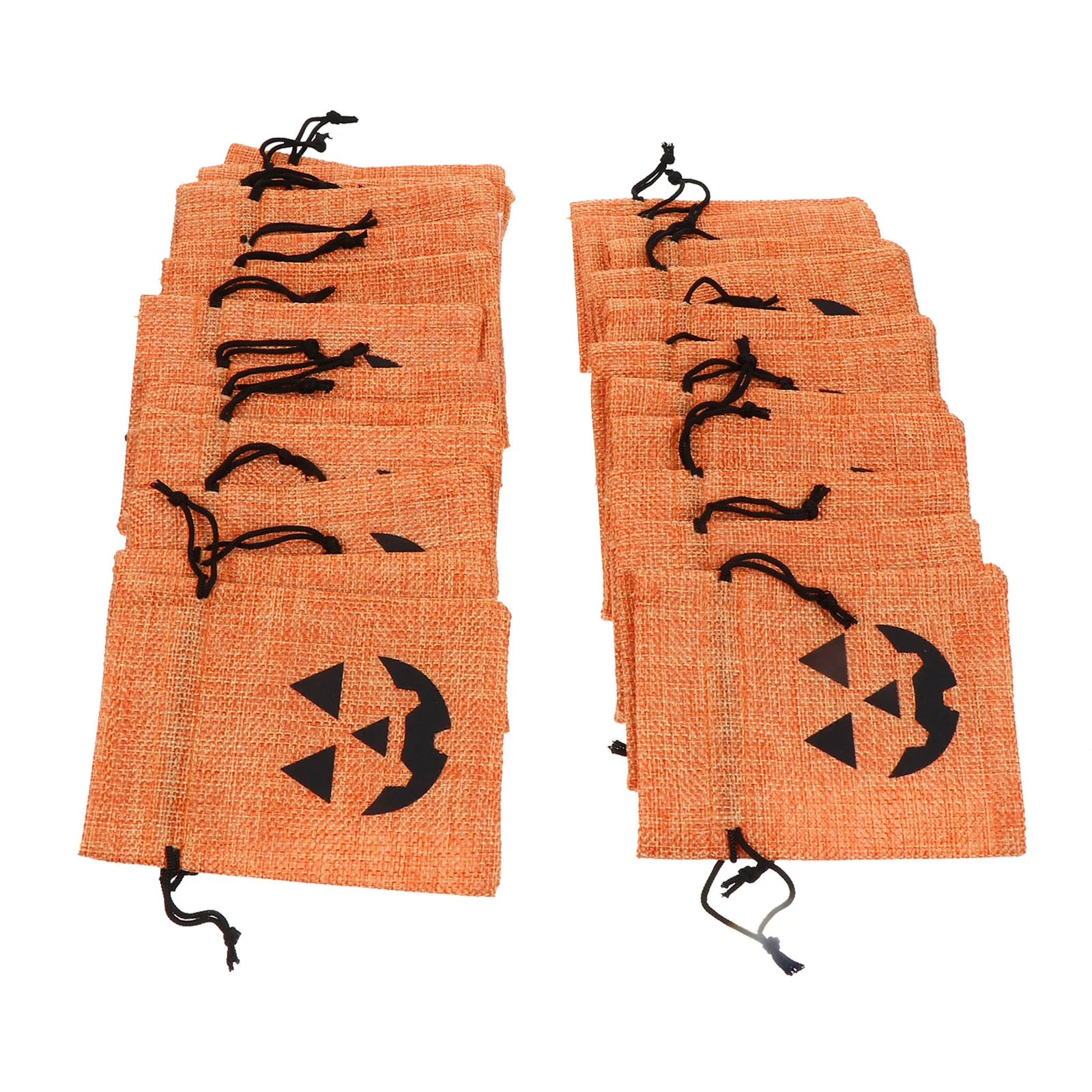 

Bagsbag Drawstring Candy Treat Pumpkin Gift Burlap Pouches Trick Linen Or Storage Goodiefavor Wrapping Party Treats