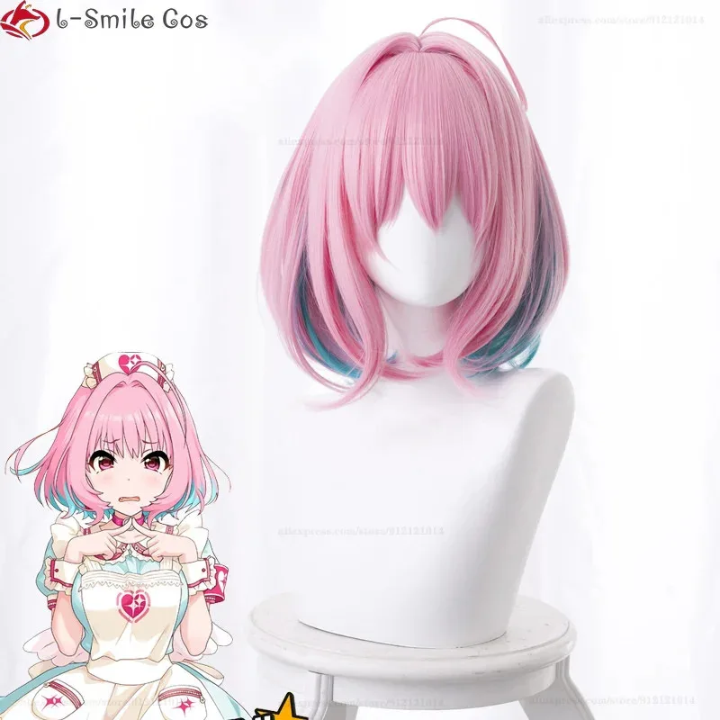 Фото Vivi 2025 Yumemi Riamu Game Косплей Длинные 38 см термостойкие синтетические волосы Парики для вечеринок + Кепка для парика №1