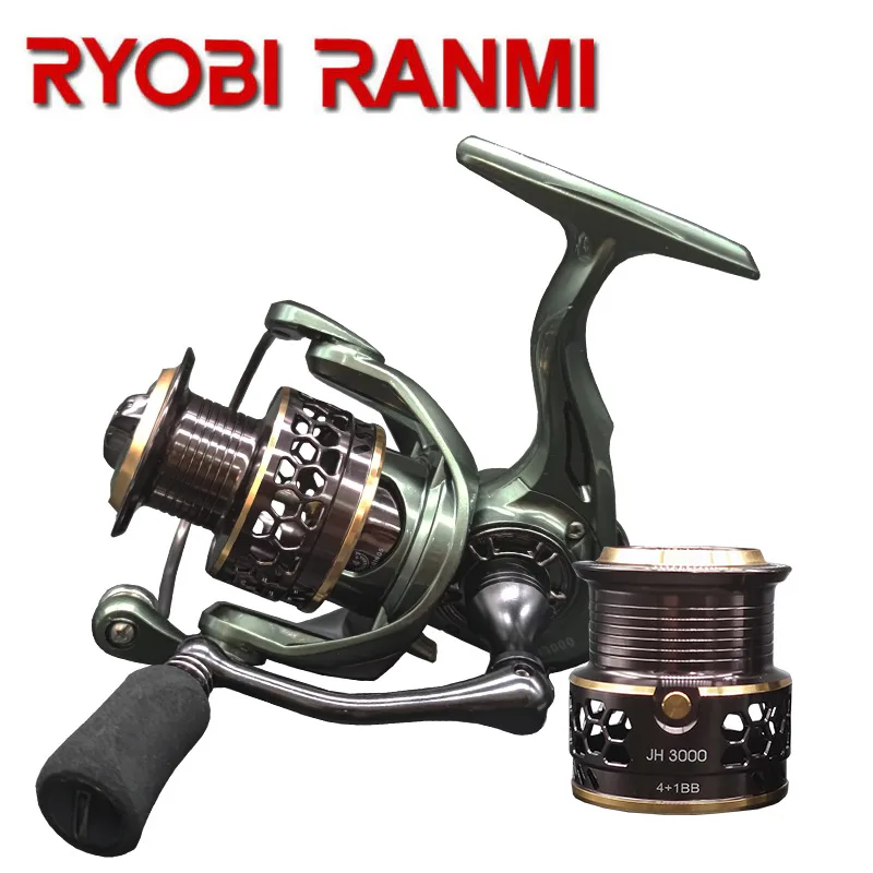 

Рыболовная катушка RYOBI RANMI JH с двойной шпулей полностью Металлическая 5,2: 1 Максимальная нагрузка 8 кг Рыболовная катушка для соленой воды и пресной воды