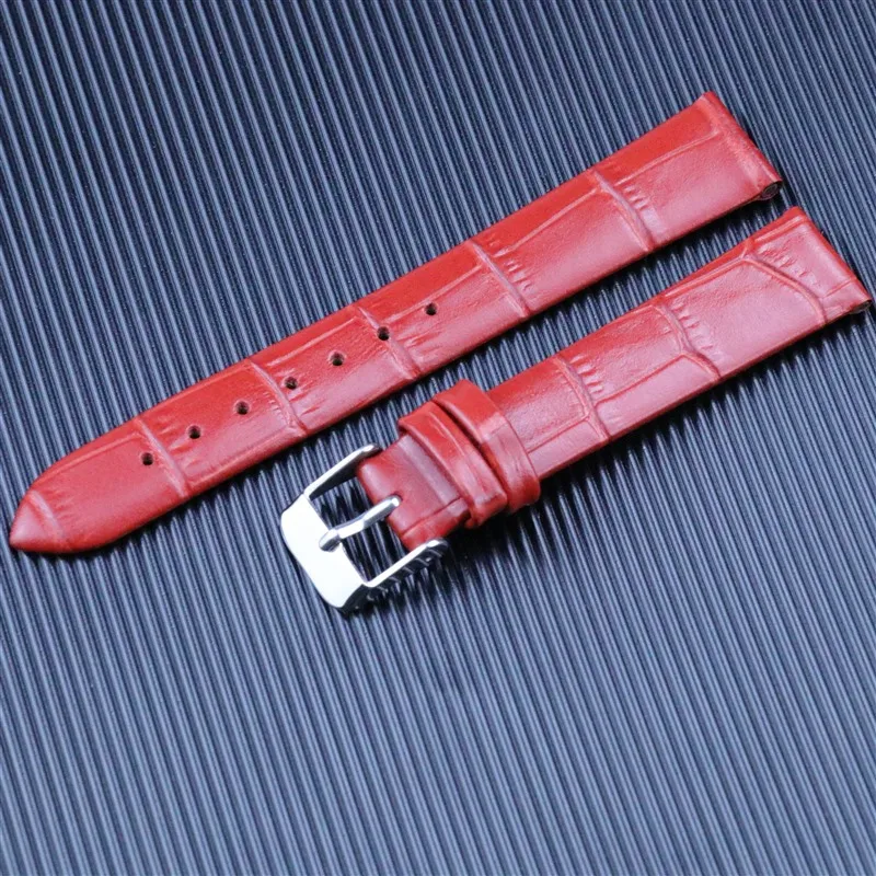 Full Grain Leather Watch Band Handmade Real Animal Skin Strap Bracelet Accessories Green Bule with Tool Set Top Quality