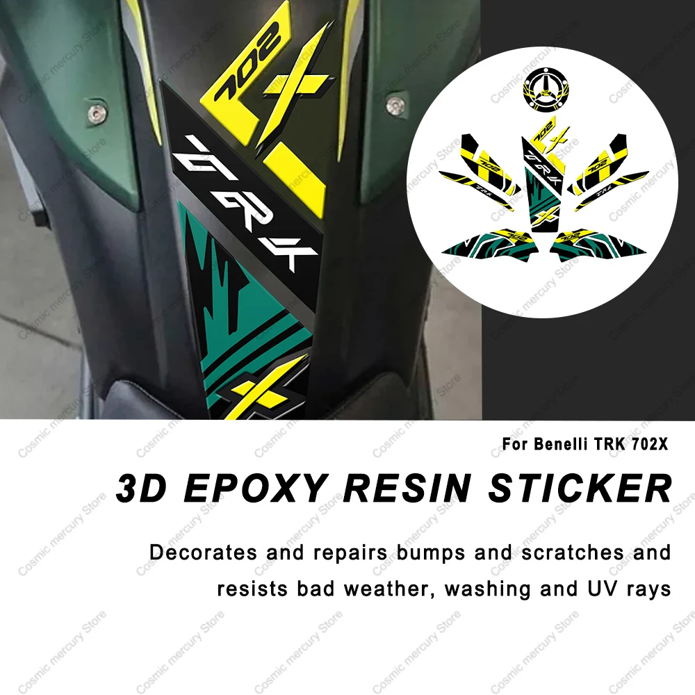 3D гелевая эпоксидная наклейка аксессуары для мотоциклов ручки комплект наклеек