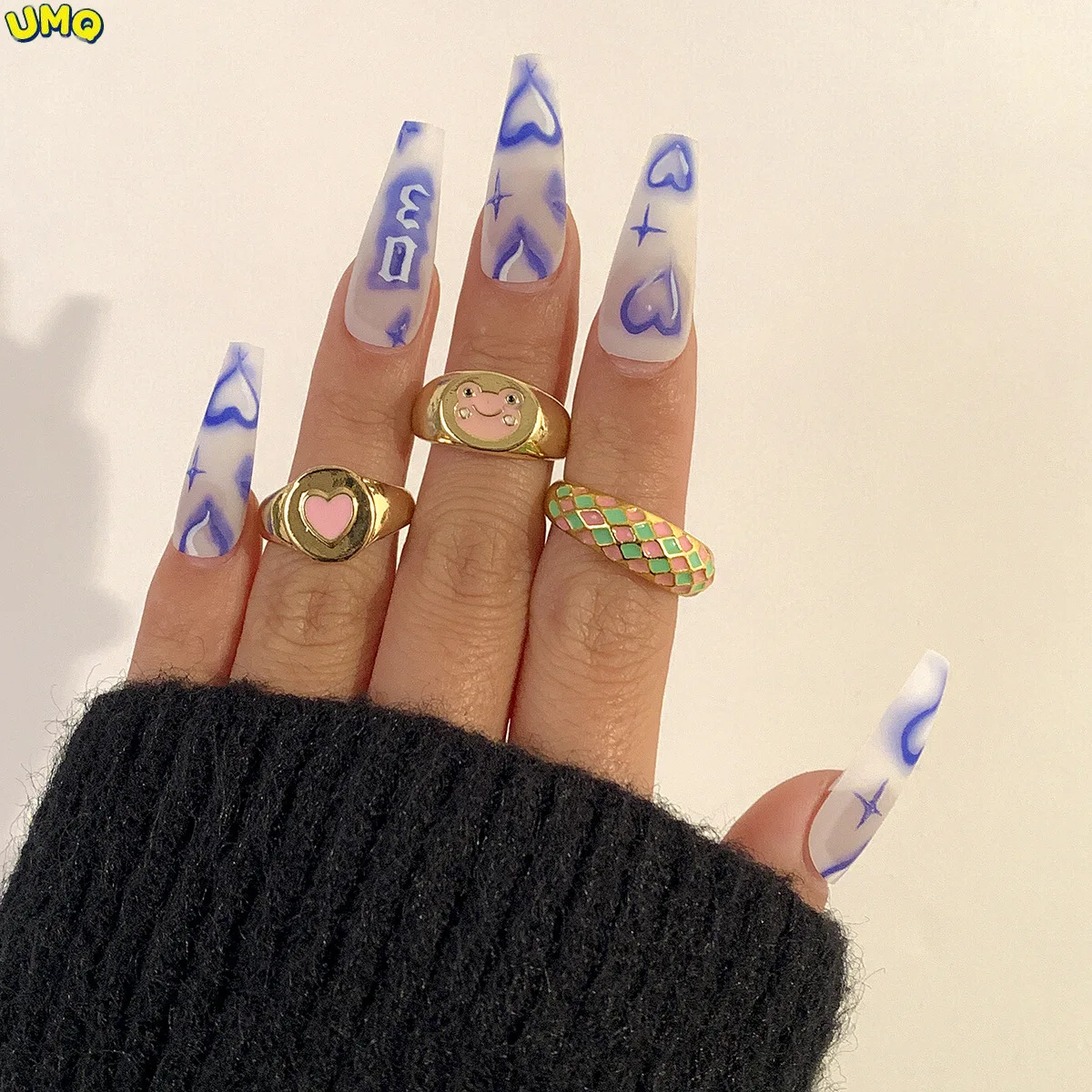 

Fashion jewelry Sweet Cool Wind Color Oil Dripping Peach Heart Frog Ring Metal Wind Chessboard Open Ringgifts for Women