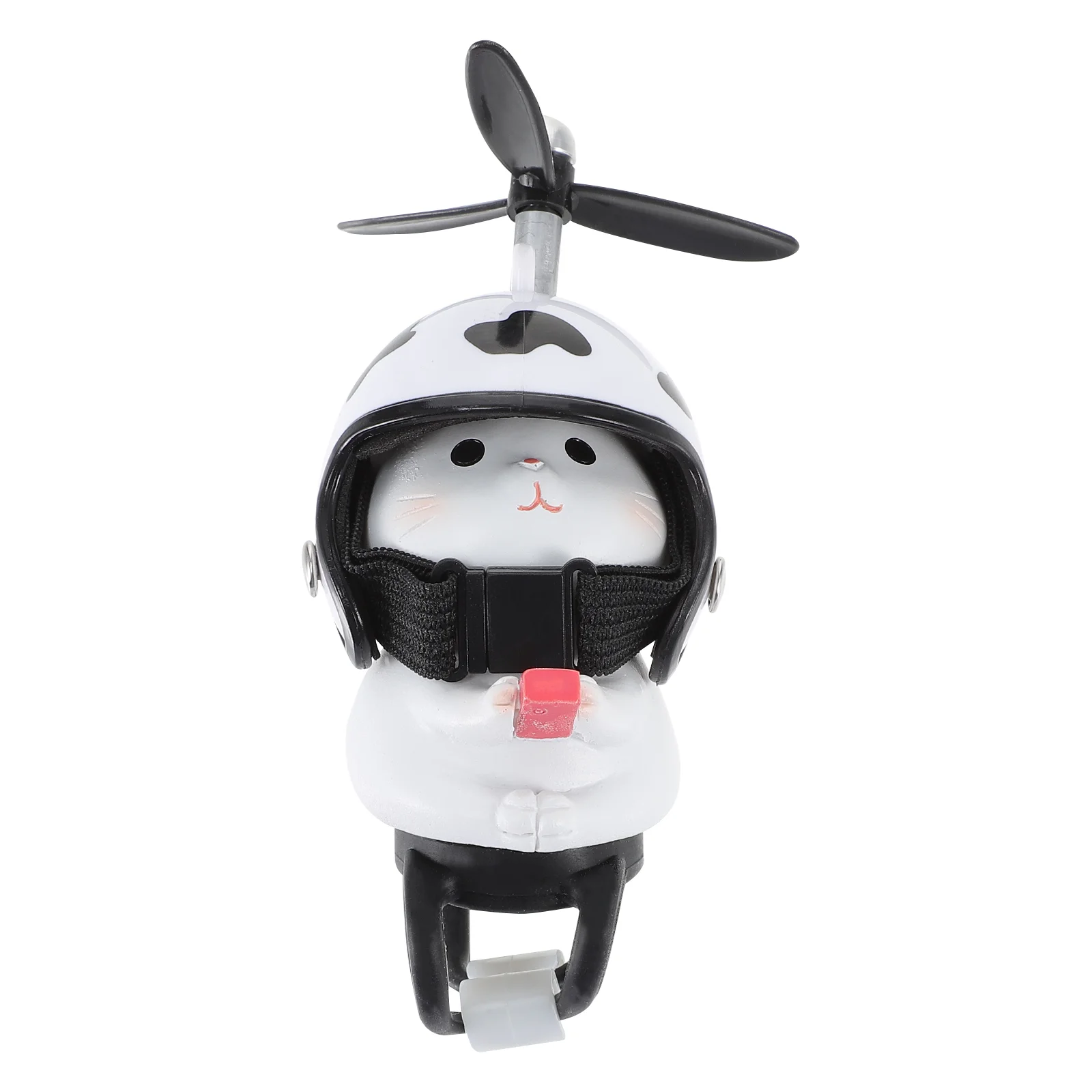 

Cat Ornaments E-bikes Bell Decoration Horn Car Dashboard Resin Propeller Man Motorcycle
