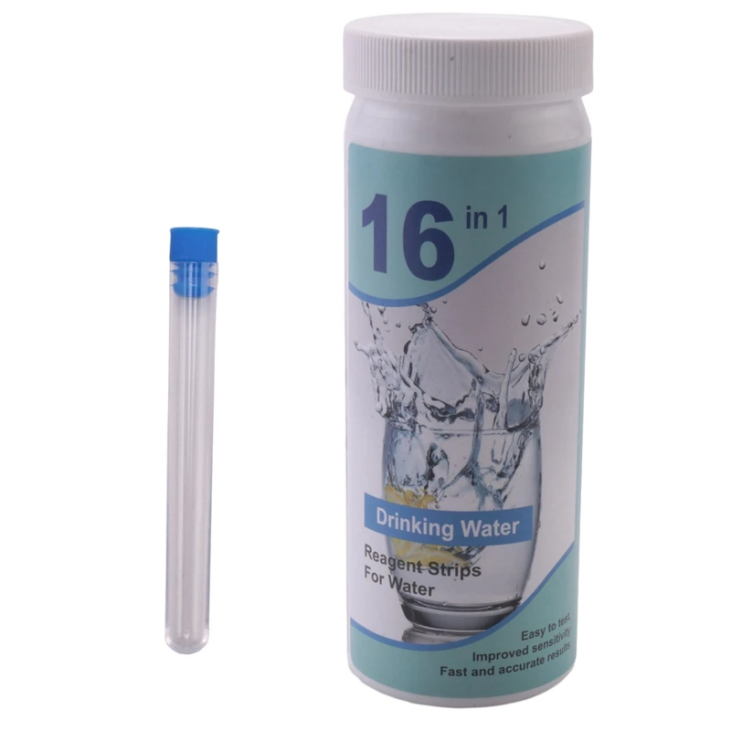 

2X 16 In 1 Water Testing Kit For Drinking Water, 125 Strips Well Water Test Kit For Water Quality, Testing Lead Fluoride