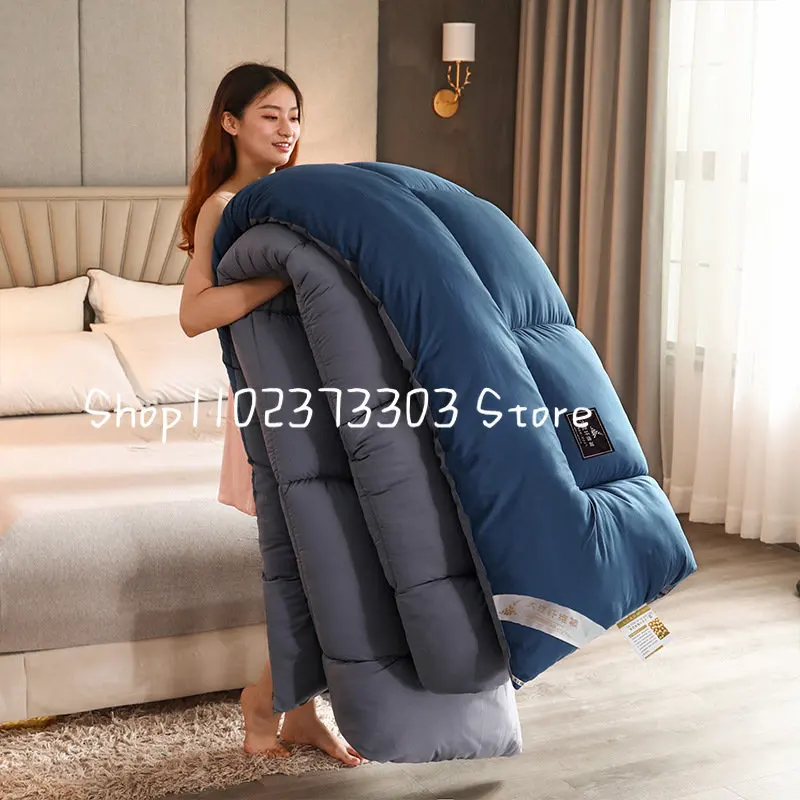 

solid color spring autumn quilt soybean fiber cotton quilt core frosted thickened,breathable warm comfort winter thin quilt