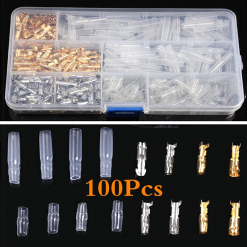 

Tin Wire Terminals Brass Male&Female Connectors Motorcycle Replaces Popular