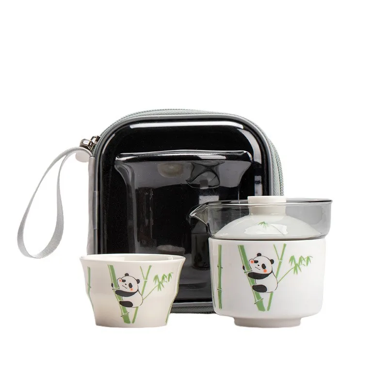 Дорожный чайный сервиз серии Panda экспресс-чашка портативный Семейный
