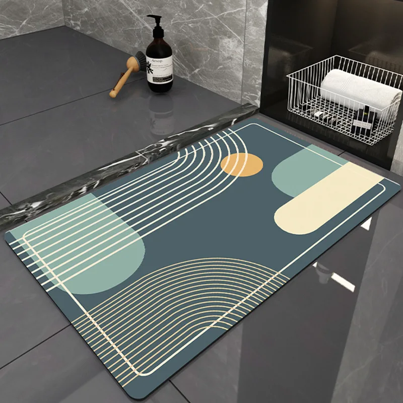 toilet absorbent floor mats soft diatom mud toilet door floor mats household quick drying bathroom non slip mats modern mats free global shipping