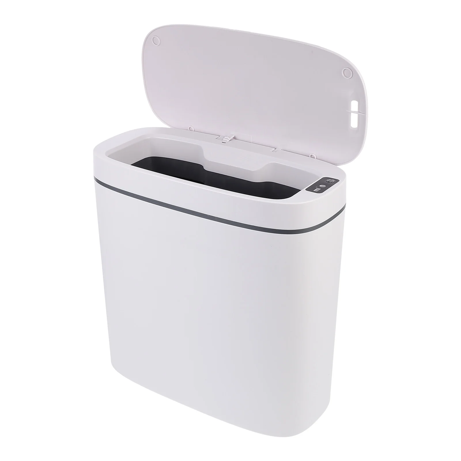 

Small Trash Can Rubbish Metal Litter Box Smart Waste Table Top Intelligent Induction Rechargeable Pp USB Charging