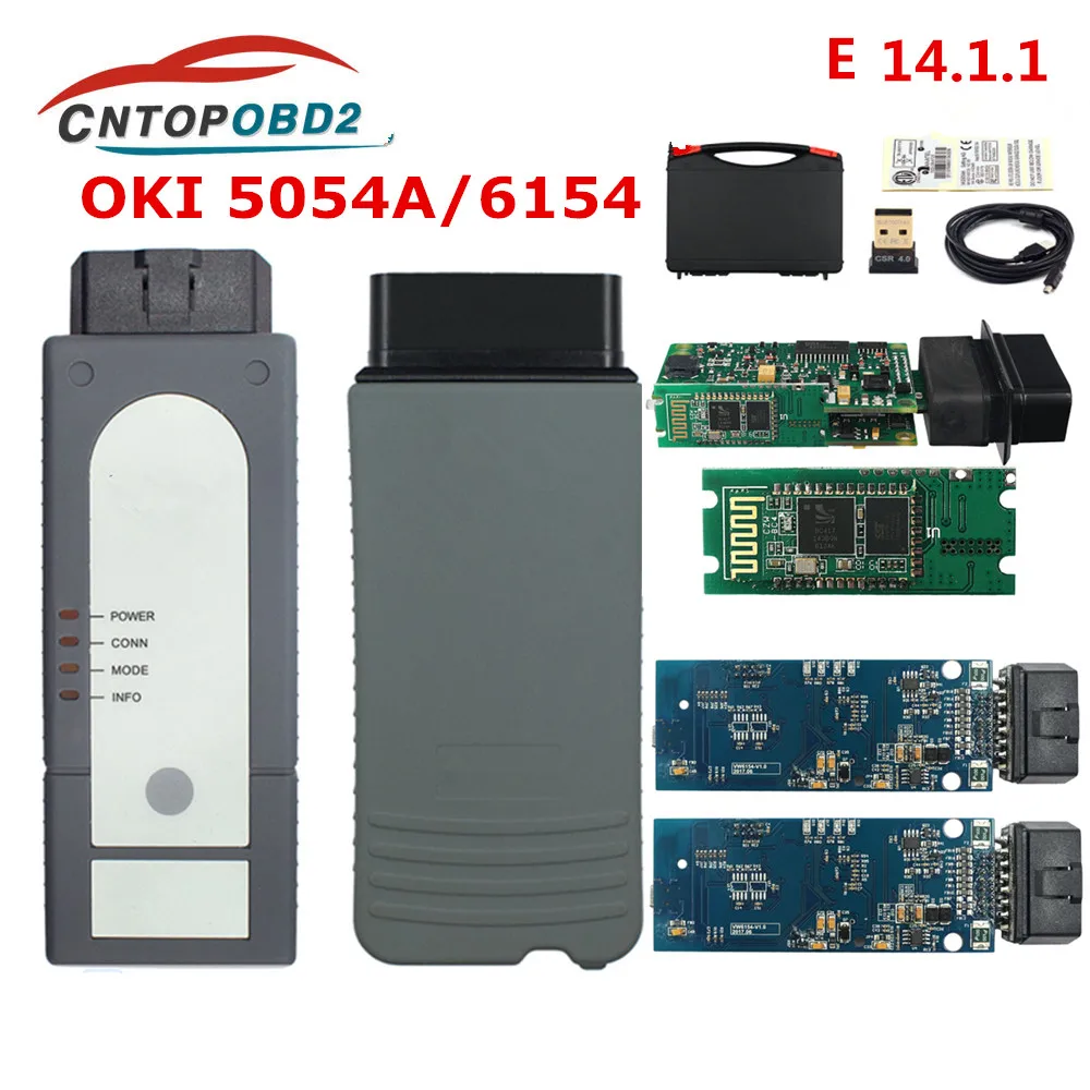 Оригинальный OKI 5054A 7.2.1 с Bluetooth AMB230 6154A V166 поддерживает piwis&ampposch 6154a 1.8.9 WIFI для VAG OBD2-автомобильного диагностического инструмента.