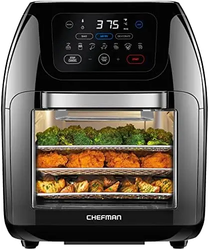 

Free shipping Digital Air Fryer+ Rotisserie, Dehydrator, Convection Oven, 17 Touch Screen Presets Fry, Roast, Dehydrate, Bake, X