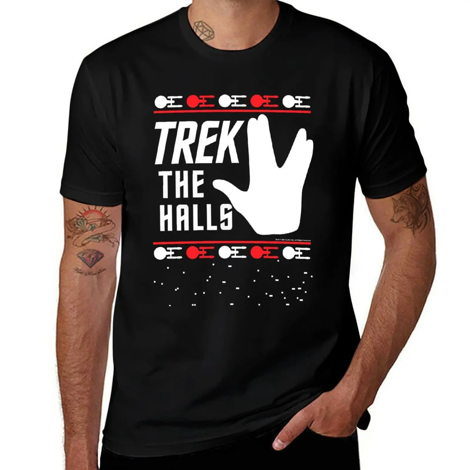 Star Trek The Halls Ugly Christmas свитер футболка рубашки с рисунком аниме рубашка