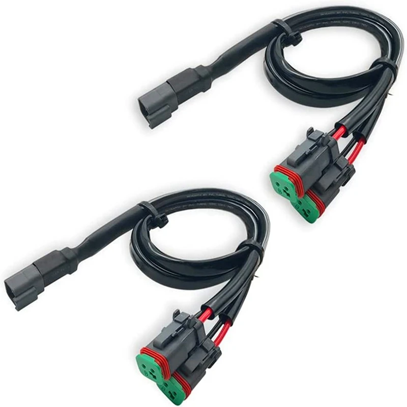 2 вывода в 1 Deutsch двойные выходы DT DTM гнездовой разъем адаптеры для светодиодных