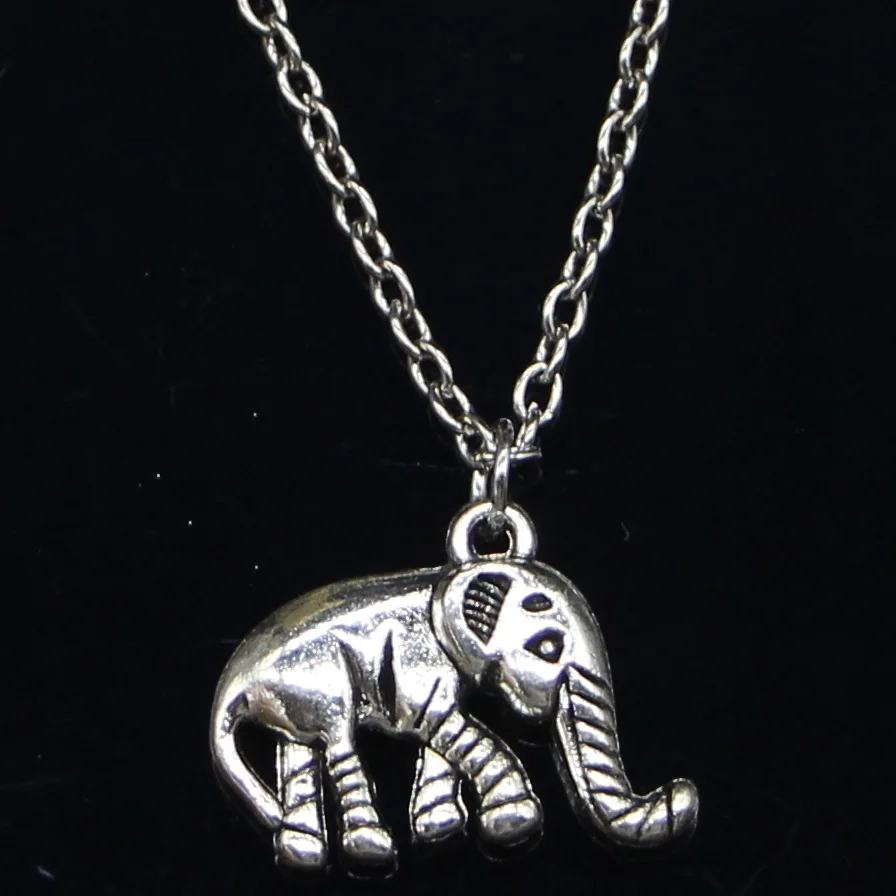 Новое модное ожерелье 20x16x4 мм Подвески в виде слона Proboscis Короткие Длинные женские и мужские Подарочные ювелирные изделия-чокер