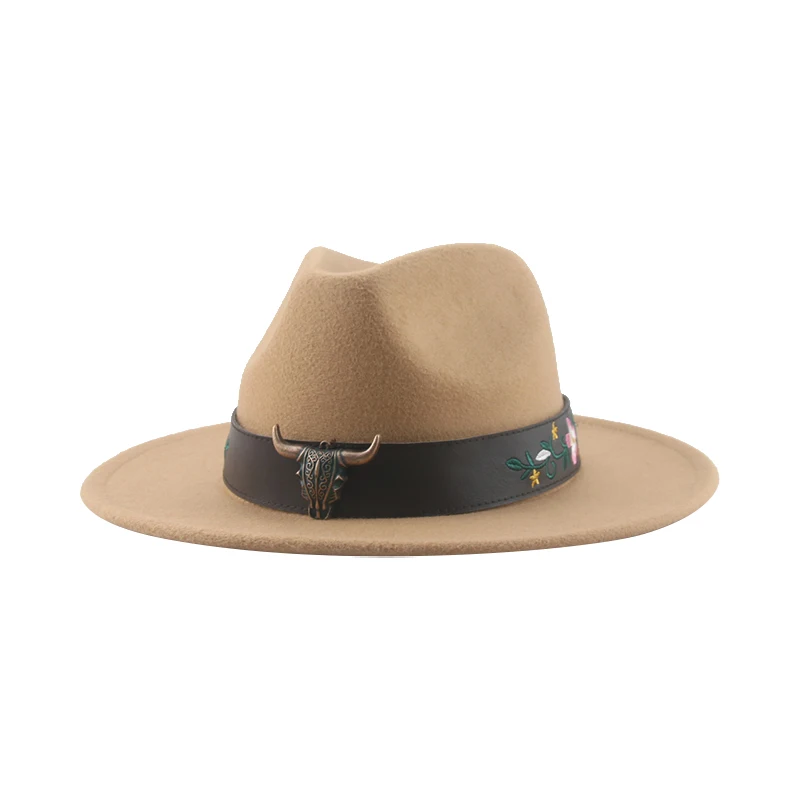 Fedora Hat Hats for Women Cowboy Men Casual Wedding Decorate Fedoras Felted Vintage Outdoor Sombrero Vaquero Mujer