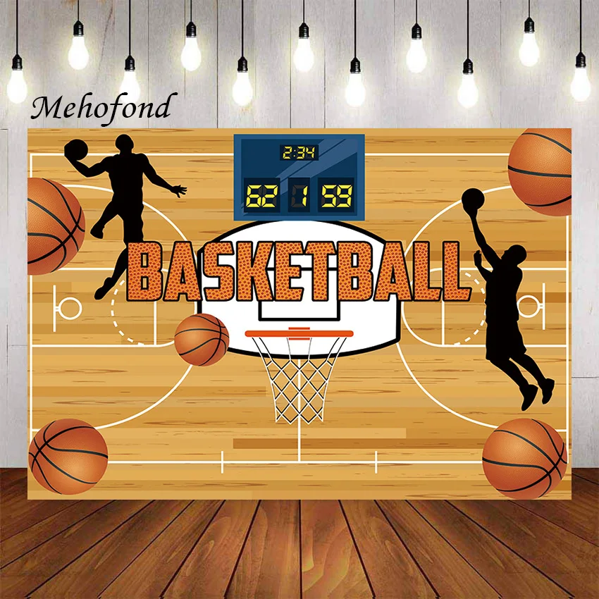 

Фон для фотосъемки Mehofond баскетбольная площадка звезды Спорт Дети Мальчики День Рождения украшения для вечеринки фон фотостудия