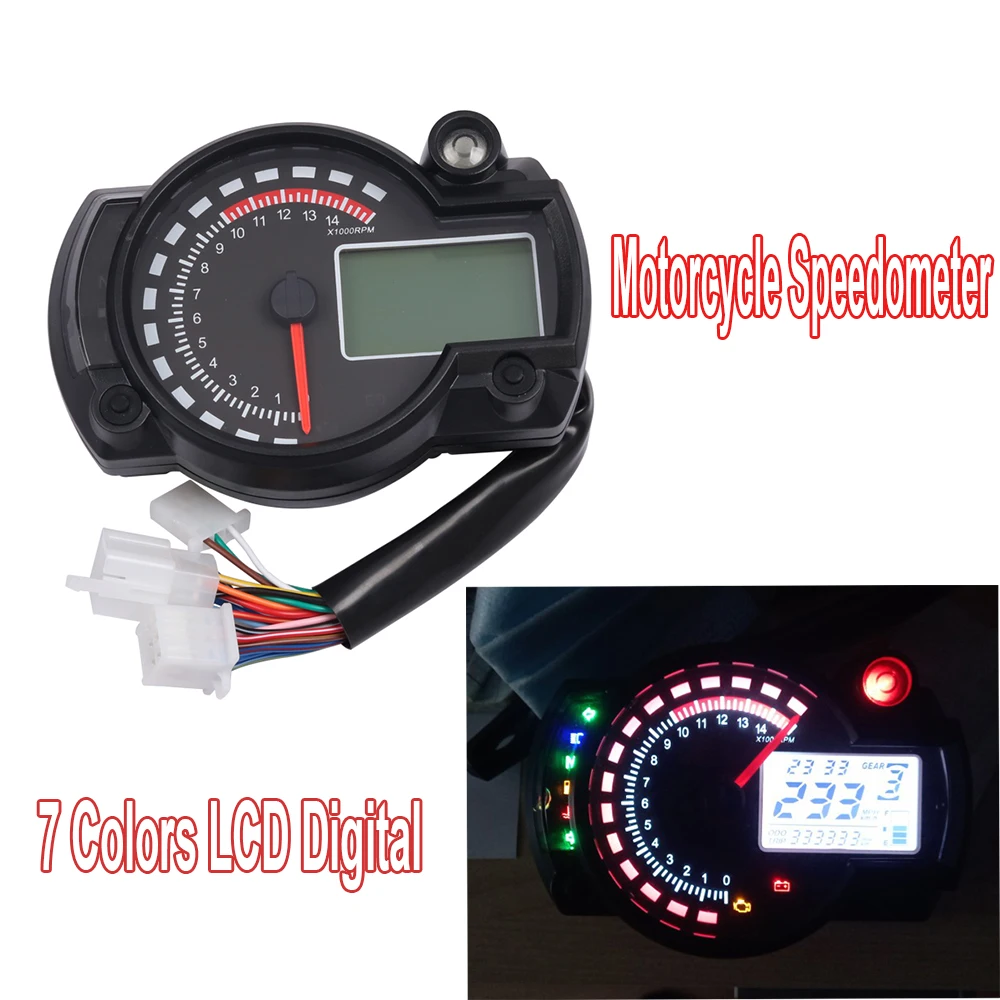 Тахометр для мотоцикла цифровой спидометр доска приборной панели одометр