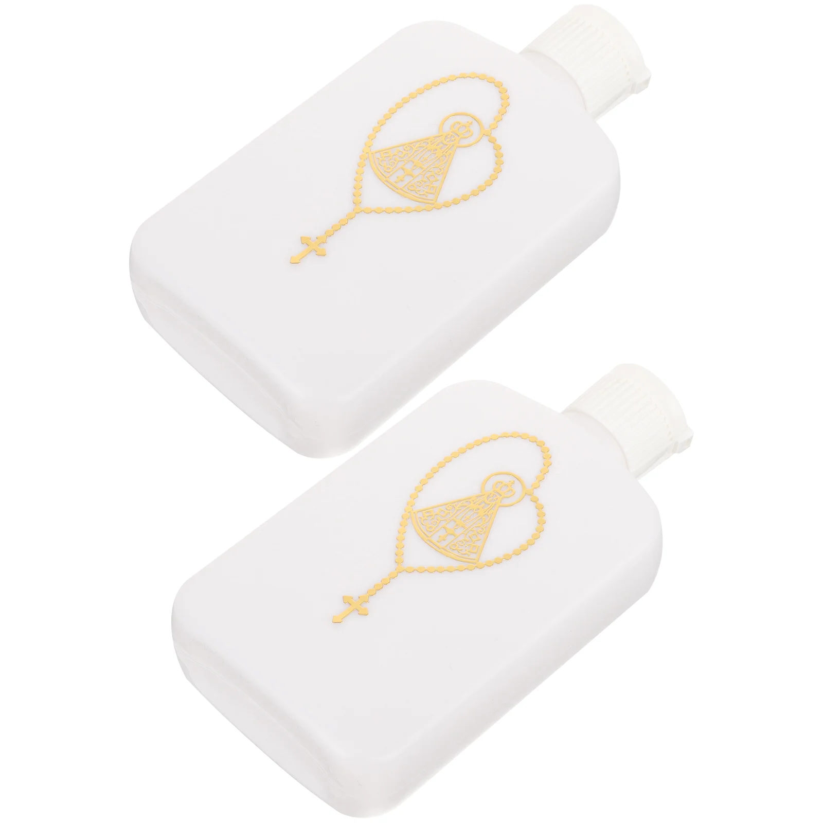 

2pcs Portable Reusable Holy Water Flask Holy Water Bottle Easter Water Bottle Catholic Water Bottle