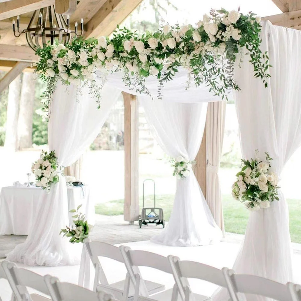 

Chiffon Table Runner Wedding Decoration Birthday Table Runner Tablecloth Christmas Home Decoration Country Wedding 30X300CM