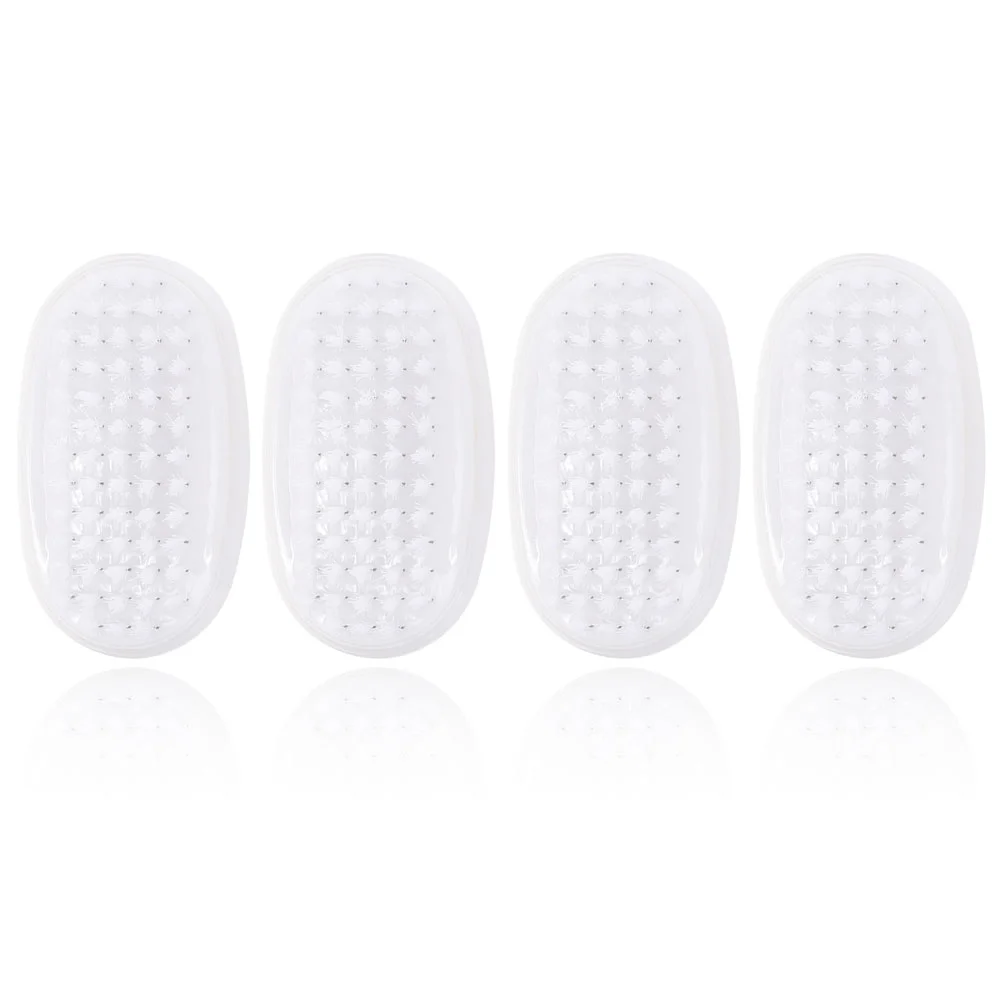 

Двусторонняя щетка для ногтей, практичная фотоочистка, маникюр, многофункциональная щетка для мытья ног, маленькая пластиковая щетка