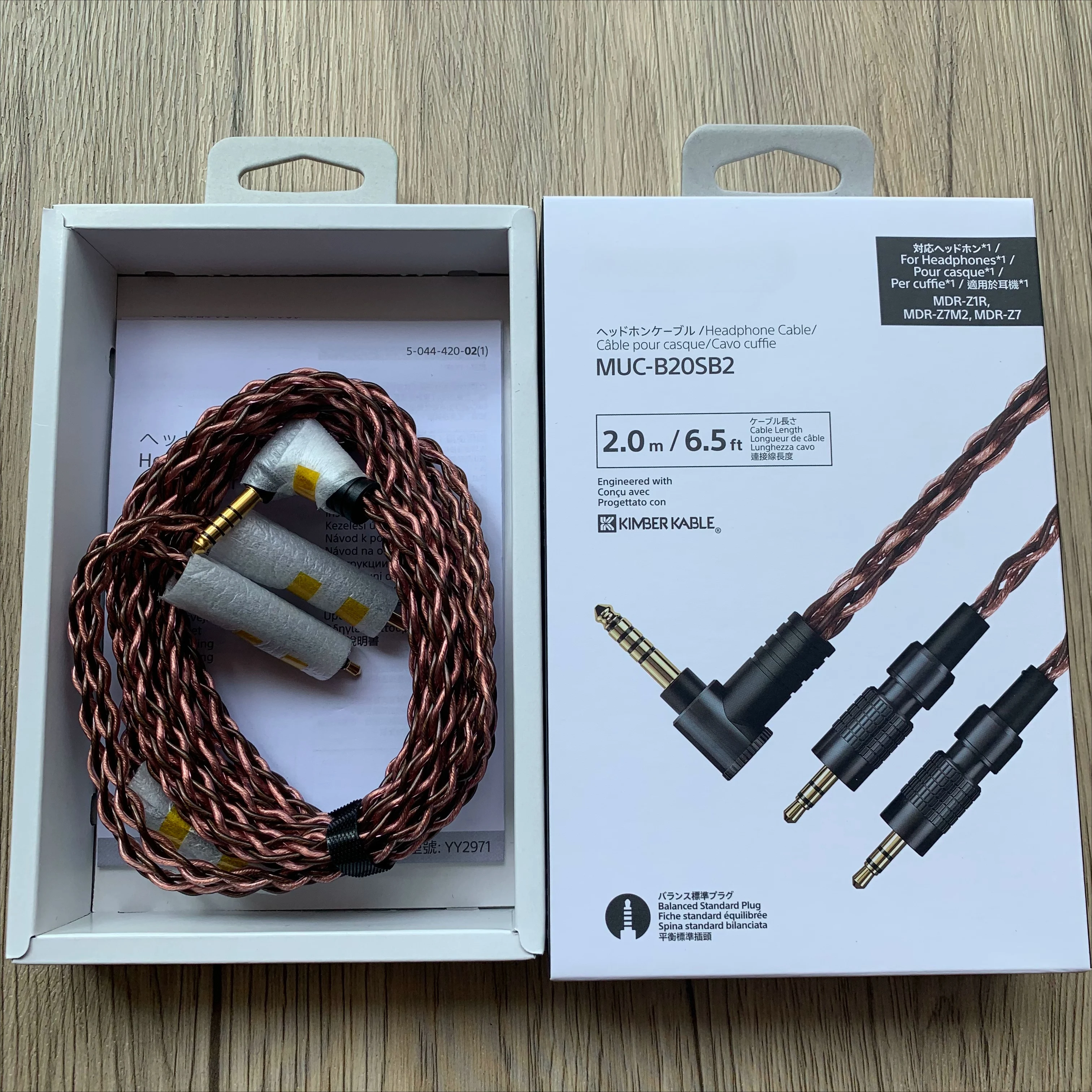 Фото Подходит для Sony MUC-B20SB2 B20BL1 B12BL1 4.4/3.5 Balanced Campbell Line Z7 Z1R Z7M2 №1