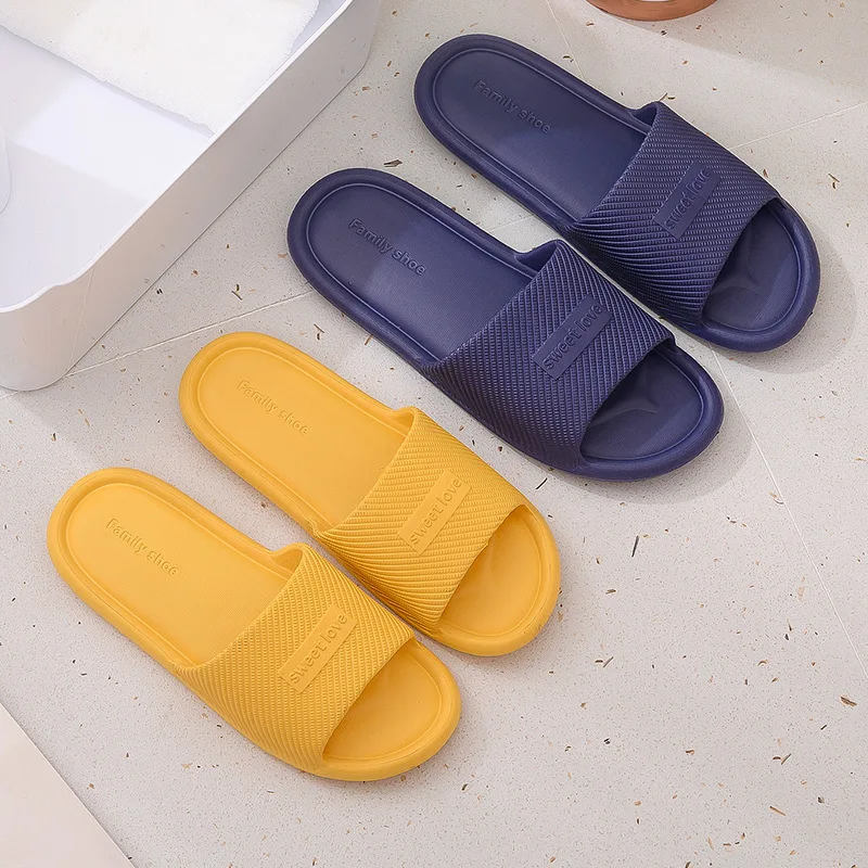 2023 Men Women New Soft  Sole Slides Summer Sandals Couples Slippers Home Non Slip Bathroom Shoe