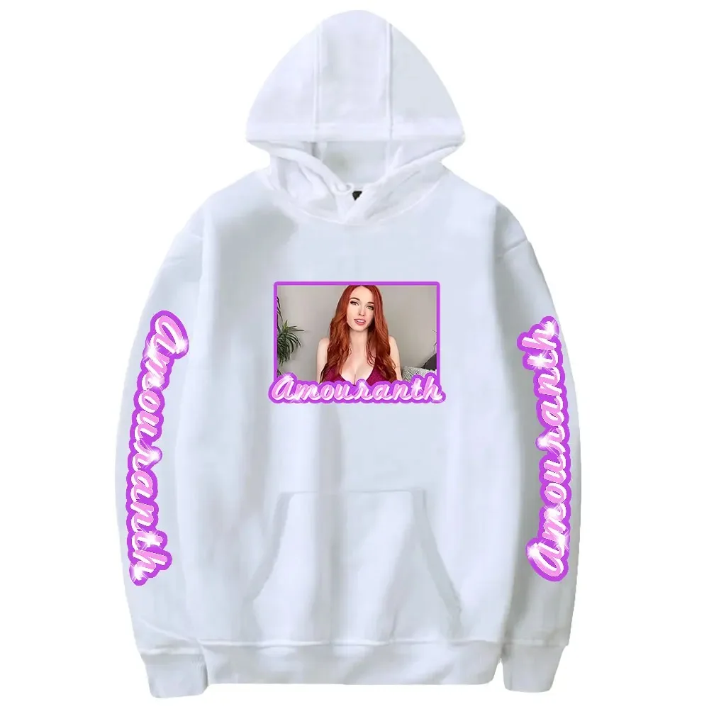 Свитшот Amouranth Merch для мужчин и женщин свитшот с длинным рукавом уличная одежда в