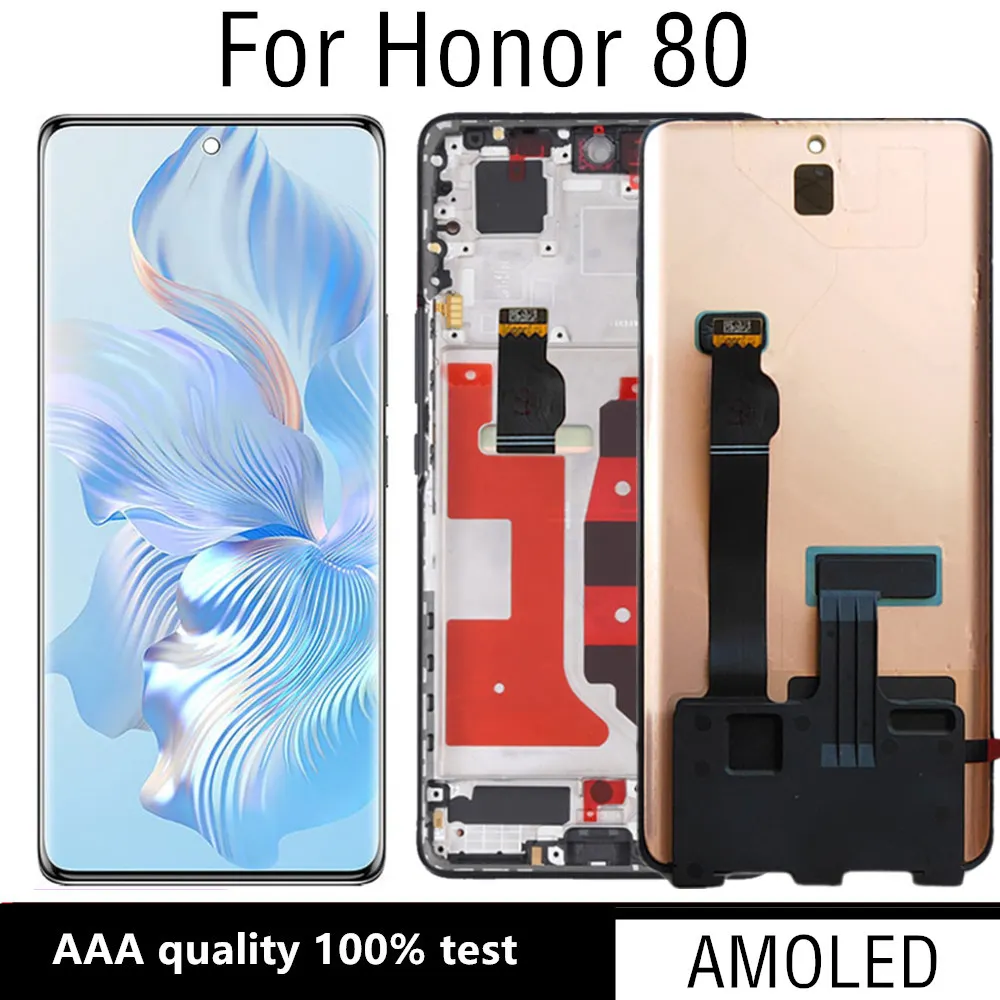 

6.67" AMOLED Screen For Huawei Honor 80 ANN-AN00 LCD Display Touch Screen Digitizer Assembly Parts