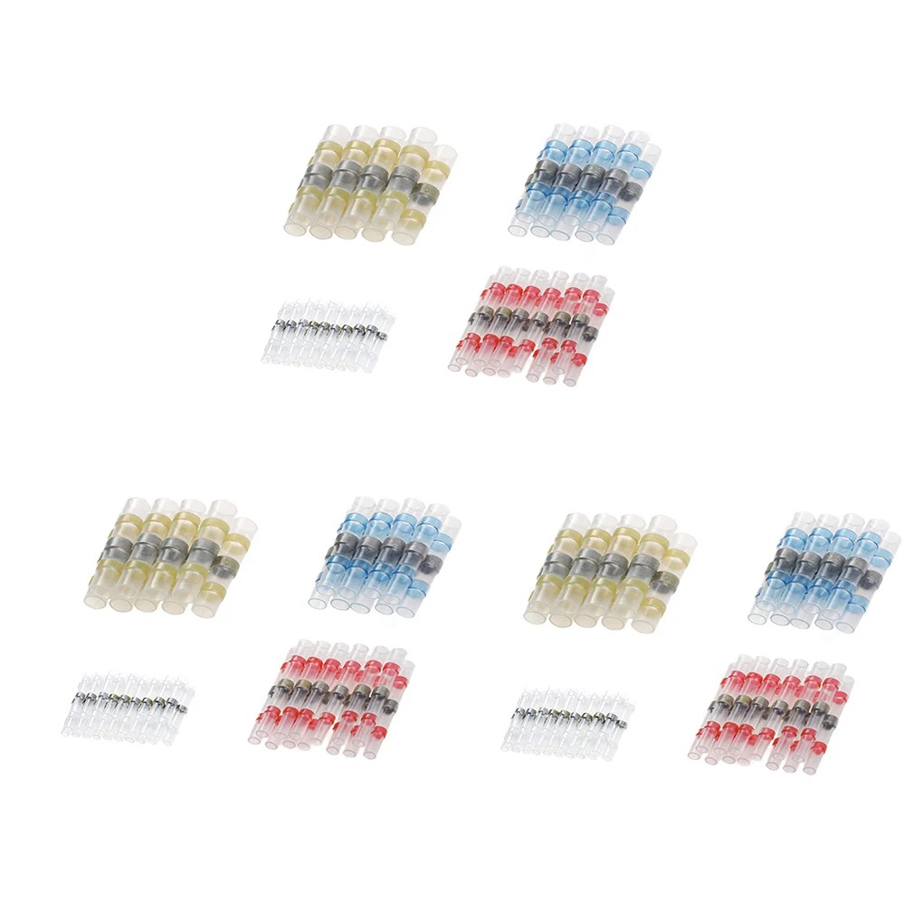 200 250 300pcs Solder Wires Connectors Good Sealing Rustproof Heat Shrink Butts Terminal Block Insulated Butt Splices 200 250 300pcs Solder Wires Connectors Good Sealing Rustproof Heat Shrink Butts Terminal Block Insulated Butt Splices