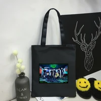 k pop new mens group stray kids world tour maniac poster fashion womens one shoulder canvas bag student canvas bag gift felix