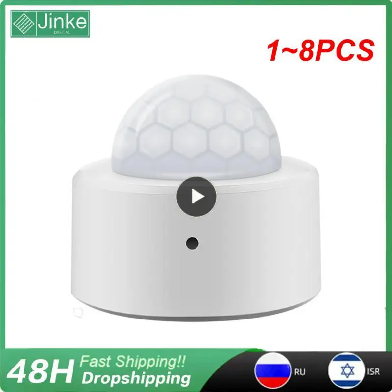 

Датчик движения Tuya Zigbee для умного дома, датчик движения с PIR-датчиком, работает с Alexa Google Home, 1-8 шт.