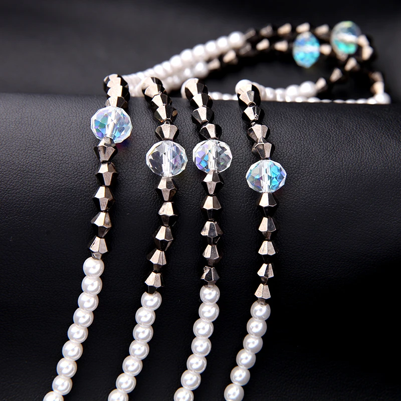 Шикарные ювелирные изделия женская мода новое ожерелье-цепочка из бисера