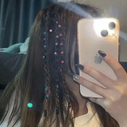 Блестящие 180 сокровища набор камней для волос шикарный роскошный игрушка макияжа