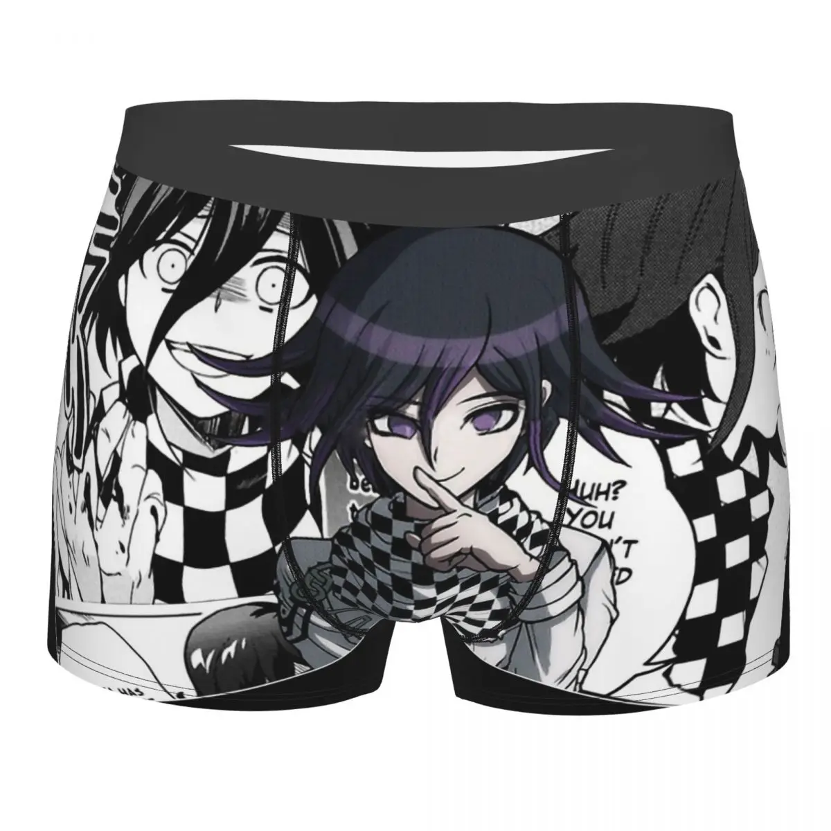 

Kokichi Men Boxer Briefs Danganronpa Game Highly Breathable Underwear Top Quality Print Shorts Gift Idea