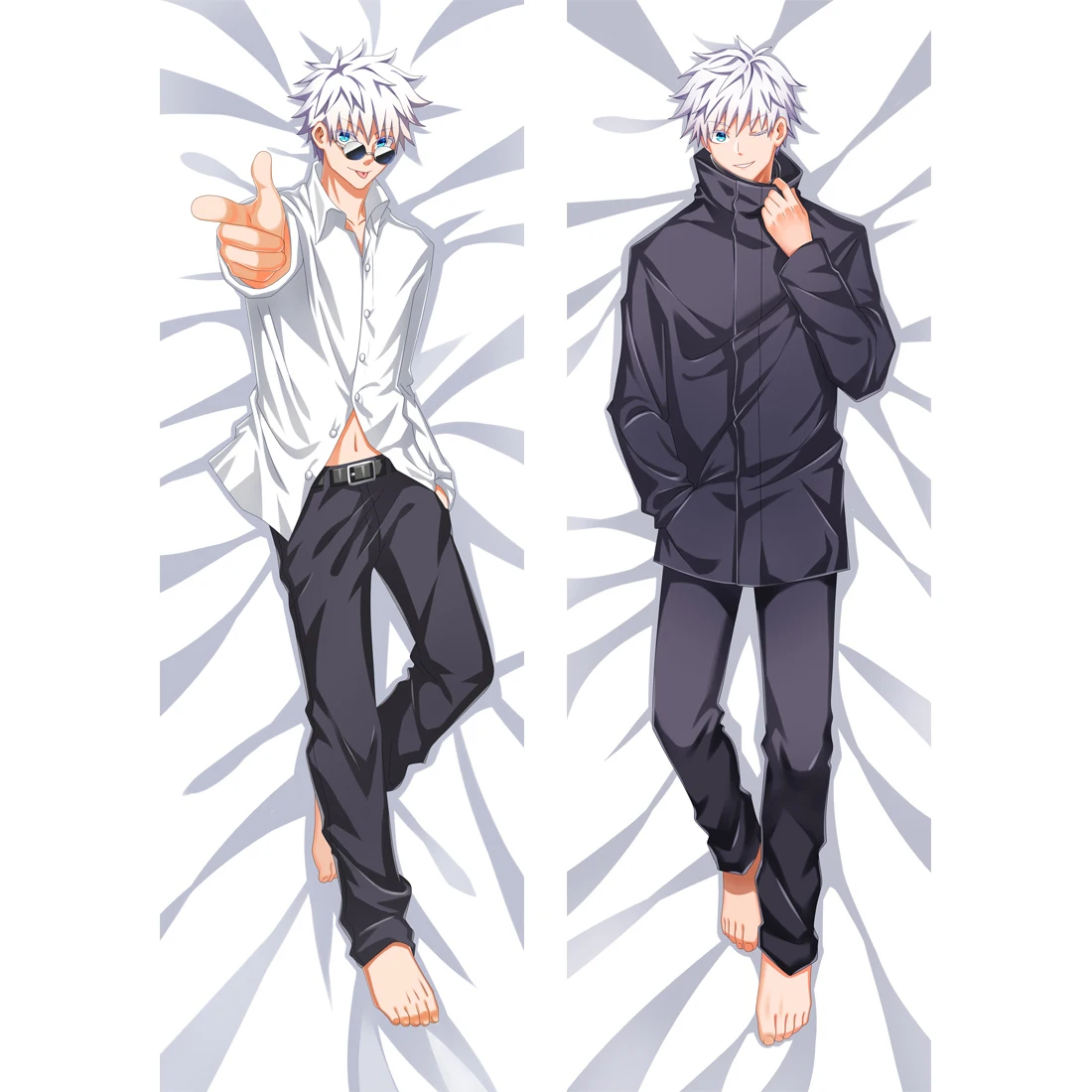 50x180 см аниме юютсу Kaisen Gojo Satoru Dakimakura обнимающая подушка для тела Чехол Сделай Сам