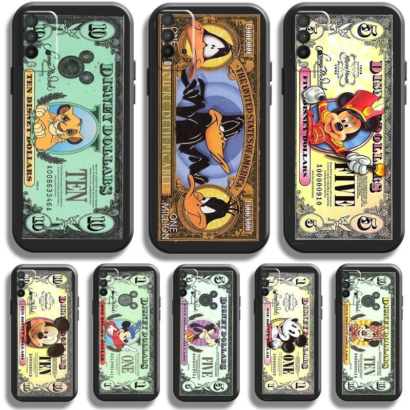 

Luxury Dollar US Mickey Mouse Phone Case For Xiaomi Redmi Note 10 10T 10S 9 9S 9T 5G 8 8T Pro Redmi 10 9 9A 9T 9C 8 8A Black