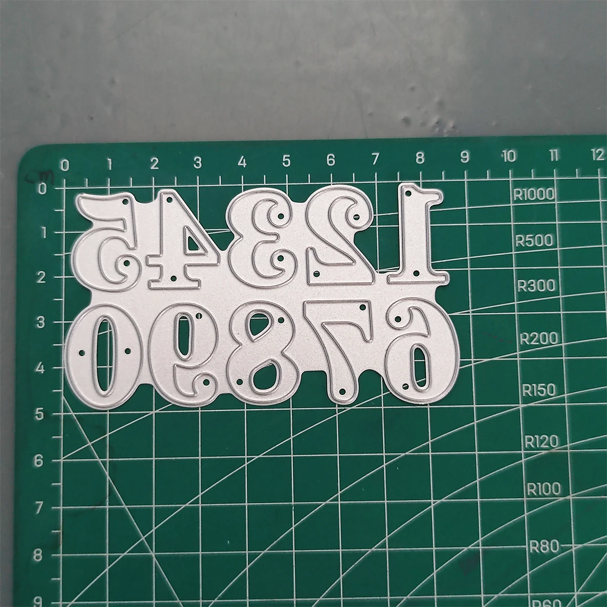 Нож с арабскими цифрами и цветочным принтом нож из углеродистой стали