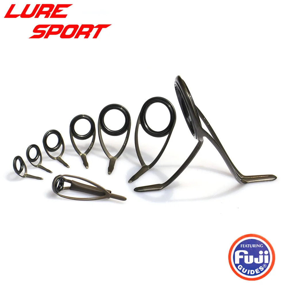 JAPAN FUJI 8pcs guide set BCMNAT Top BCKLAG BCKWAG30  for Heavy Spinning Rod Building component Repair DIY Accessory